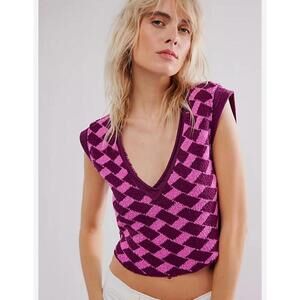 Free People NWT Lola Top Vest; Size Medium